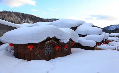 雪乡风景照片