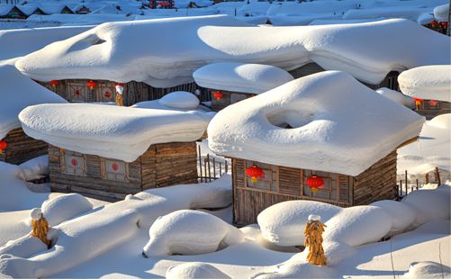 雪乡房屋照片