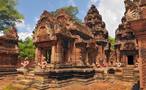 吴哥窟女王宫-柬埔寨旅游-重庆中青旅