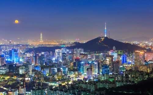 首尔市区夜景-韩国旅游-重庆中青旅
