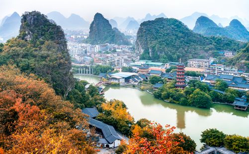 叠彩山木龙湖-广西旅游-重庆中青旅