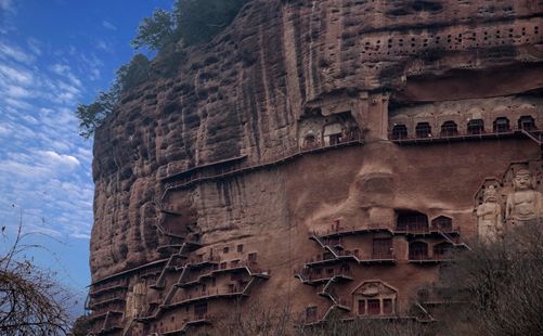 麦积山石窟风光-甘肃旅游-重庆中青旅