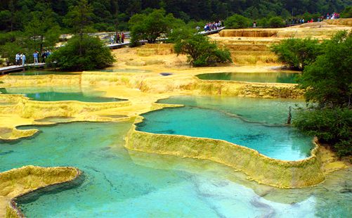 黄龙风光-四川旅游-重庆中青旅