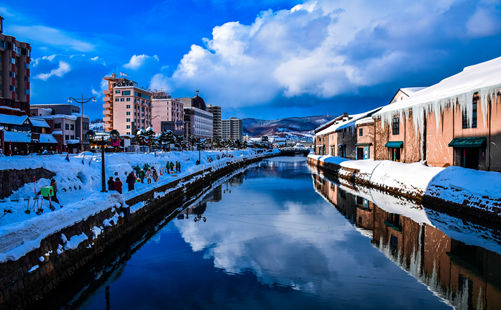 小樽运河雪景-日本旅游-重庆中青旅